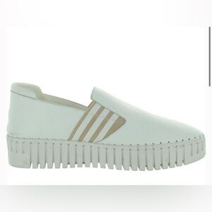 Silent D BECCA White Leather Casual Slip-On Sneakers – Women’s 38